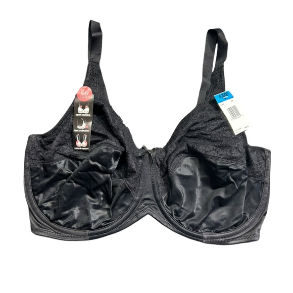 BALI THE LILYETTE black Minimizer Underwire Bra LY0428 size 42DDD NWT - Picture 2 of 7